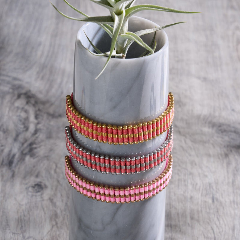 Corail | Argent | Bracelet Amici