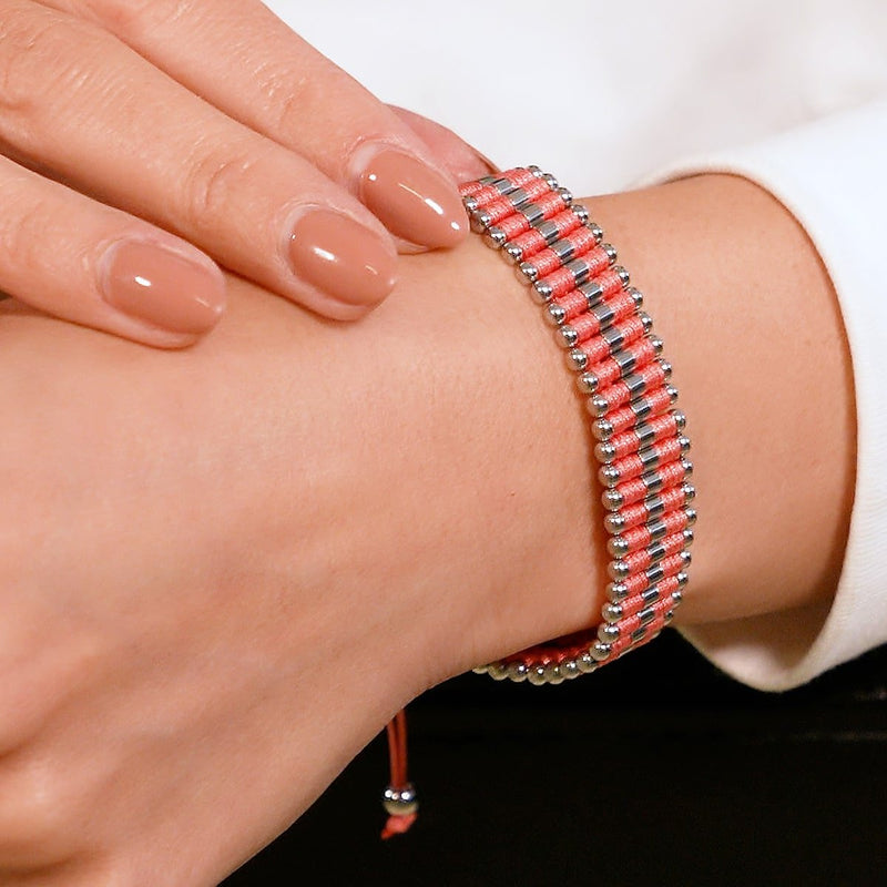 Corail | Argent | Bracelet Amici