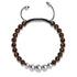 Oeil de tigre | Argent | Bracelet en macramé de pierres précieuses d'équilibre