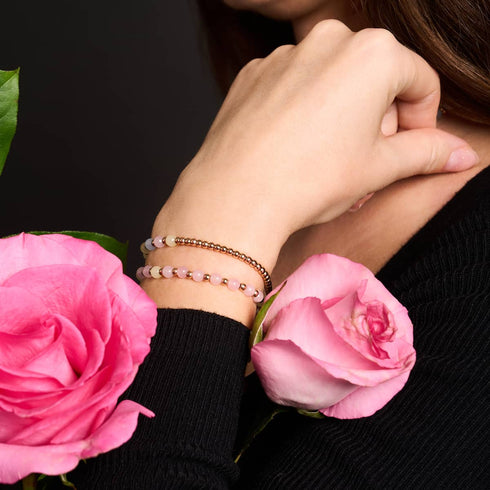 Morganite x Or Rose | Enveloppe de pierres précieuses Boho