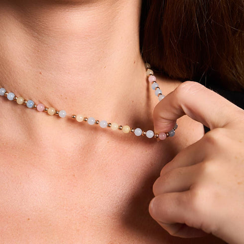 Morganite x Or Rose | Enveloppe de pierres précieuses Boho