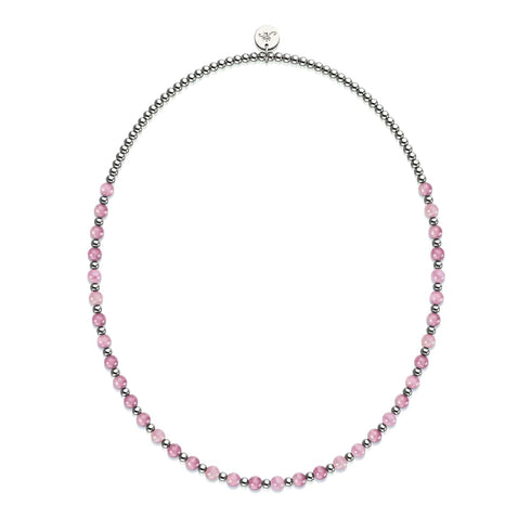 Quartz pastèque x or blanc | Enveloppe de pierres précieuses Boho