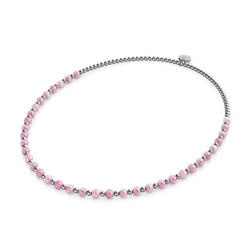 Quartz pastèque x or blanc | Enveloppe de pierres précieuses Boho