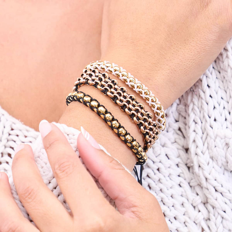 Noir x Or | Bracelet Maillons Catena