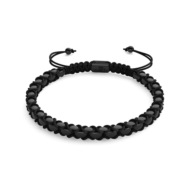 Noir x Gunmetal | Bracelet Maillons Catena