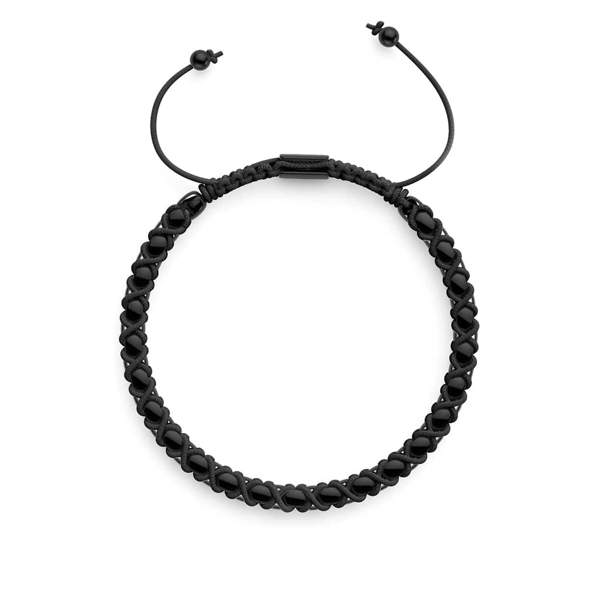 Noir x Gunmetal | Bracelet Maillons Catena