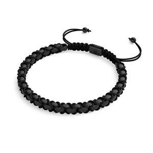 Noir x Gunmetal | Bracelet Maillons Catena