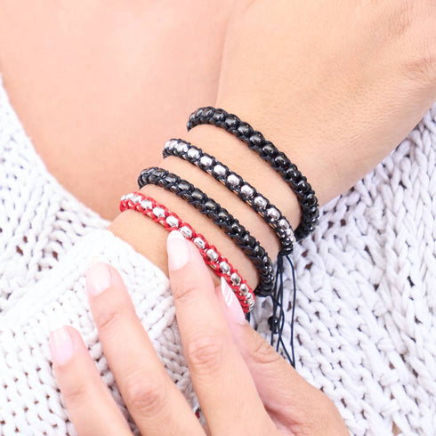 Noir x Gunmetal | Bracelet Maillons Catena