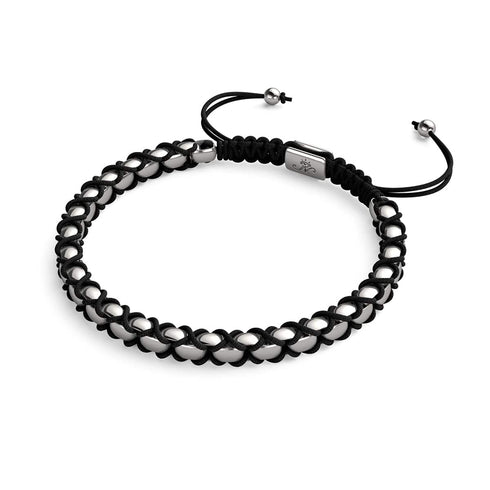 Noir x Argent | Bracelet Maillons Catena