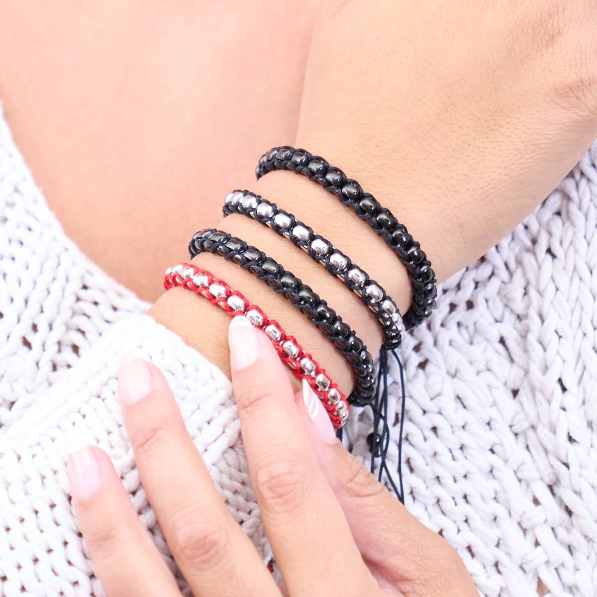 Noir x Argent | Bracelet Maillons Catena