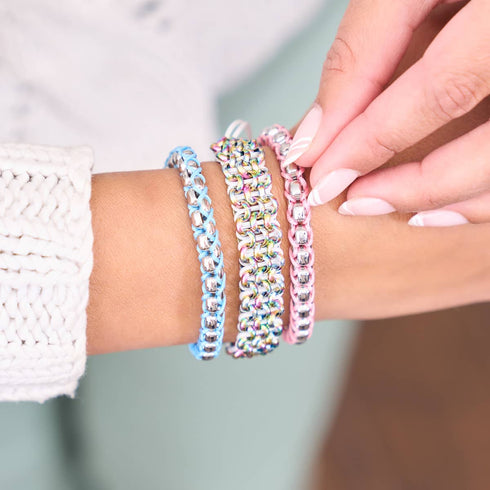 Bubblegum x Argent | Bracelet Maillons Catena
