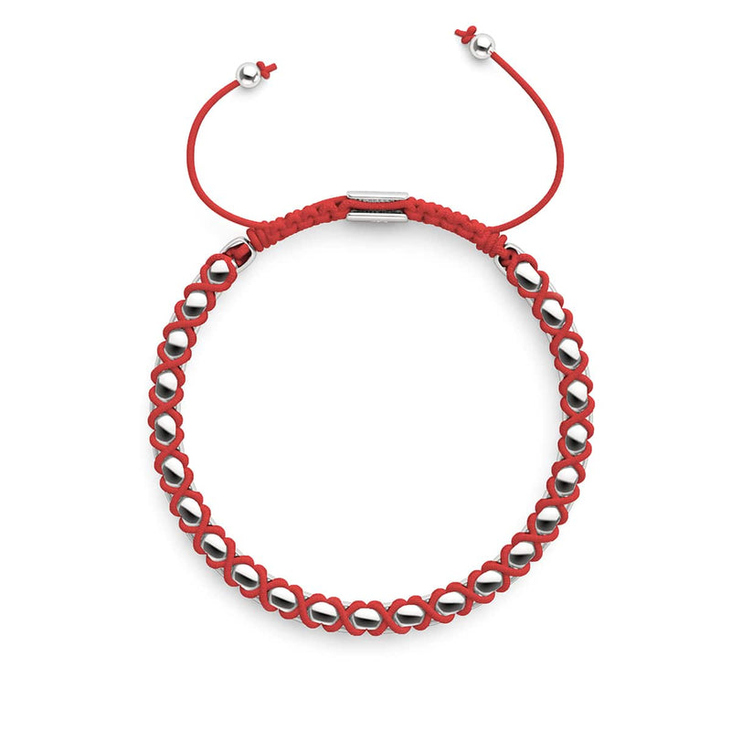 Ruby x Silver | Catena Links Bracelet