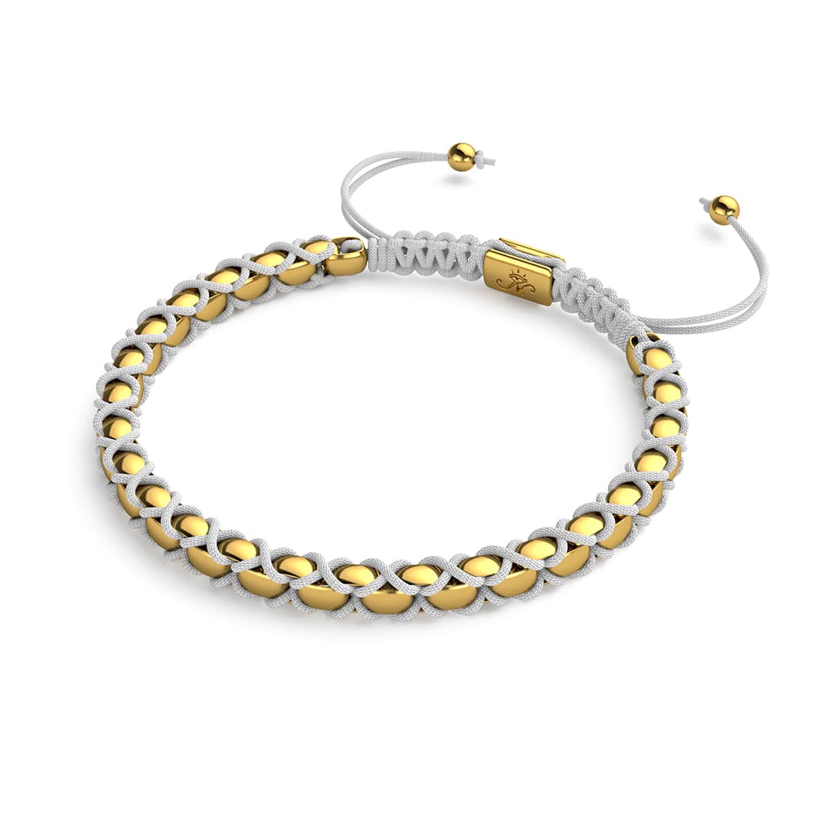 Blanc x Or | Bracelet Maillons Catena