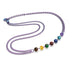 Rainbow Chakra | 7 Gemstone Chain Necklace | Unicorn Silver