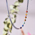 Rainbow Chakra | 7 Gemstone Chain Necklace | Unicorn Silver