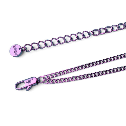 Rainbow Chakra | 7 Gemstone Chain Necklace | Unicorn Silver
