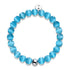 Aigue-marine | Argent sterling .925 | Bracelet en verre du Cheshire