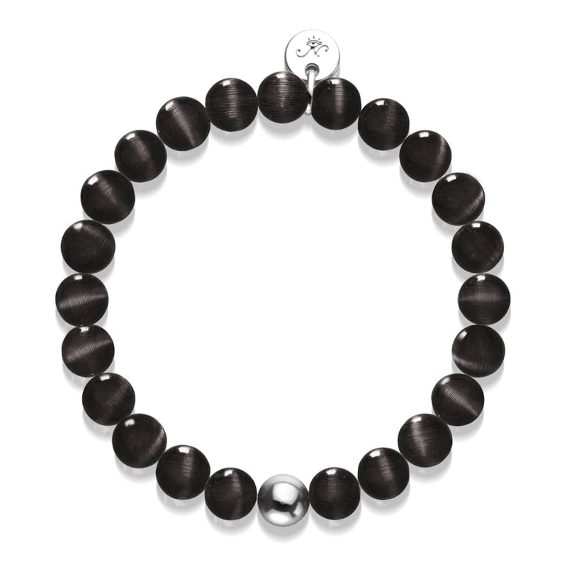 Martre noire | Argent sterling .925 | Bracelet en verre du Cheshire