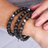 Charcoal | .925 Sterling Silver | Cheshire Glass Bracelet