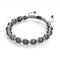 Charbon | Argent | Bracelet Cheshire Glass Charmballa