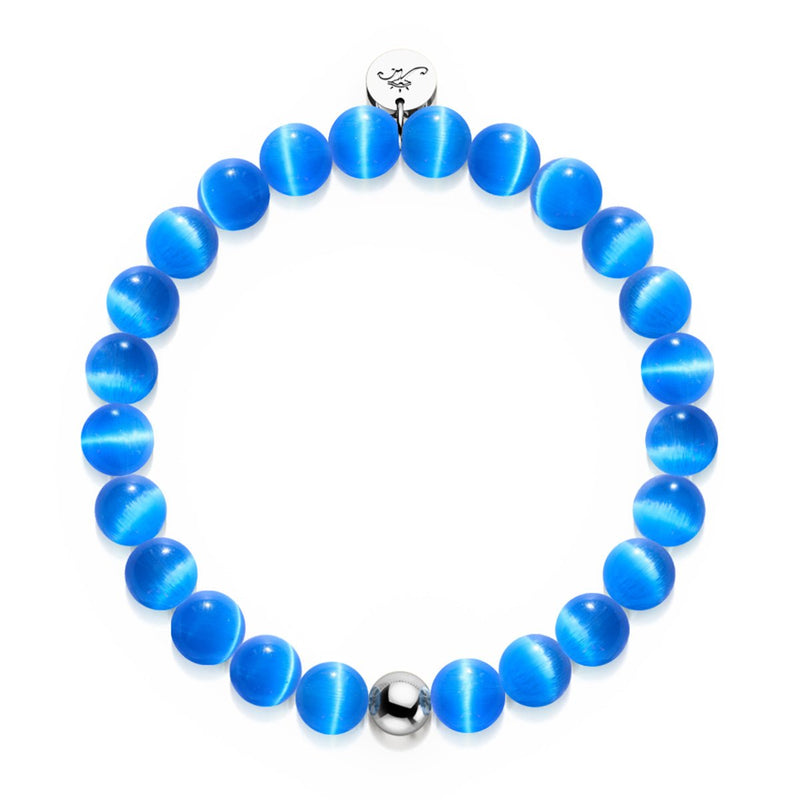 Buvez-moi Potion | Argent sterling .925 | Bracelet en verre du Cheshire