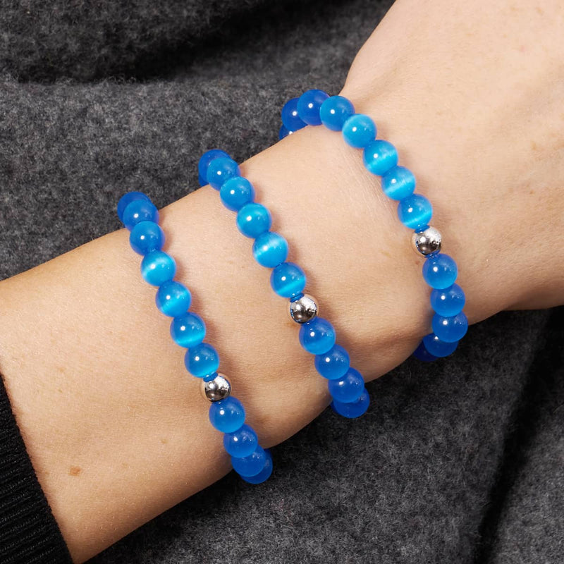 Buvez-moi Potion | Argent sterling .925 | Bracelet en verre du Cheshire