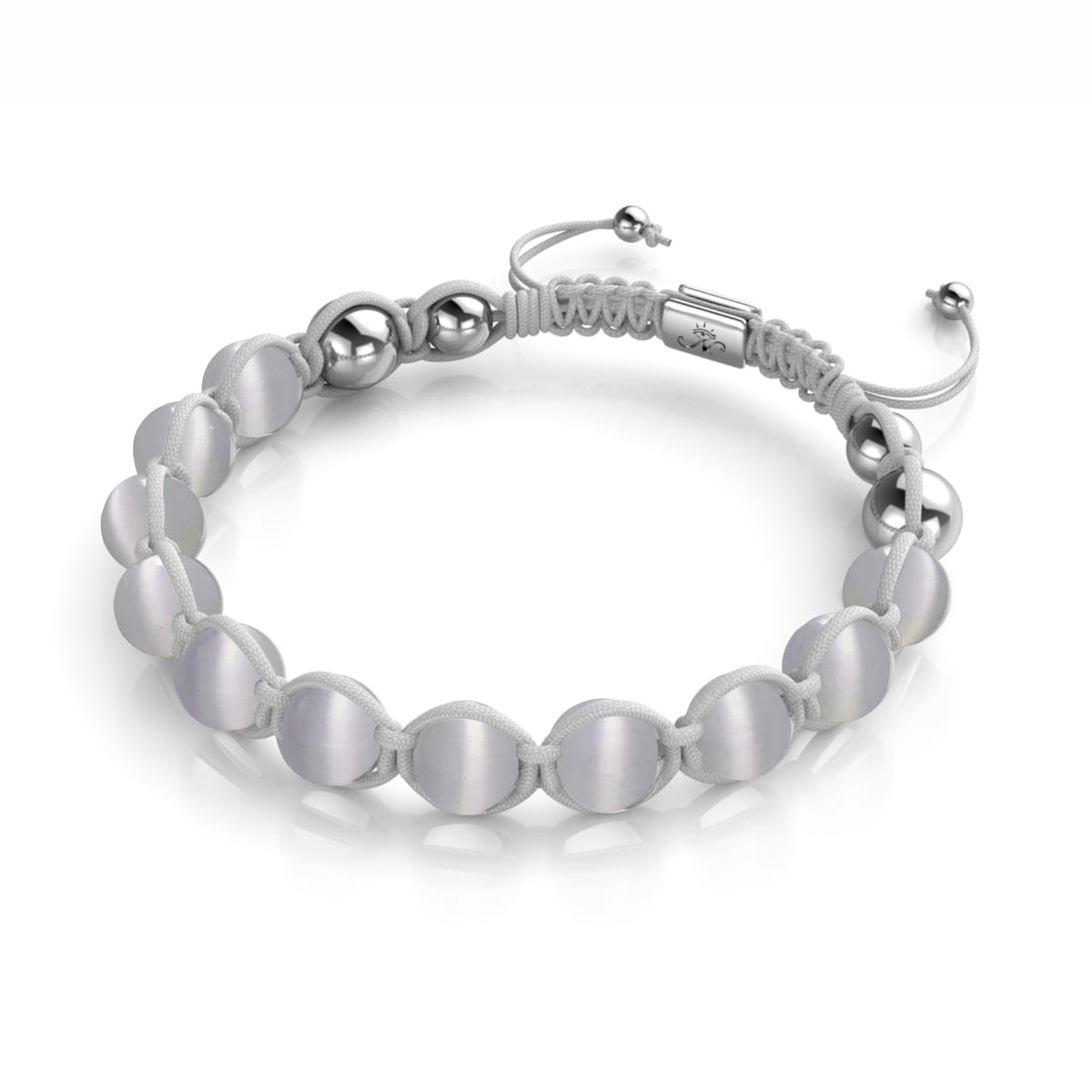 Nimbe | Argent | Bracelet Cheshire Glass Charmballa