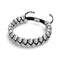 Nimbus | Silver | Cheshire Glass Double Macrame Bracelet