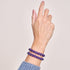 Violet | Argent | Bracelet Cheshire Glass Charmballa
