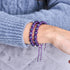 Violet | Argent | Bracelet Cheshire Glass Charmballa