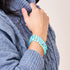 Teal | .925 Sterling Silver | Cheshire Glass Bracelet
