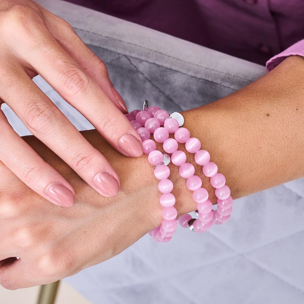 Pastèque | Argent sterling .925 | Bracelet en verre du Cheshire