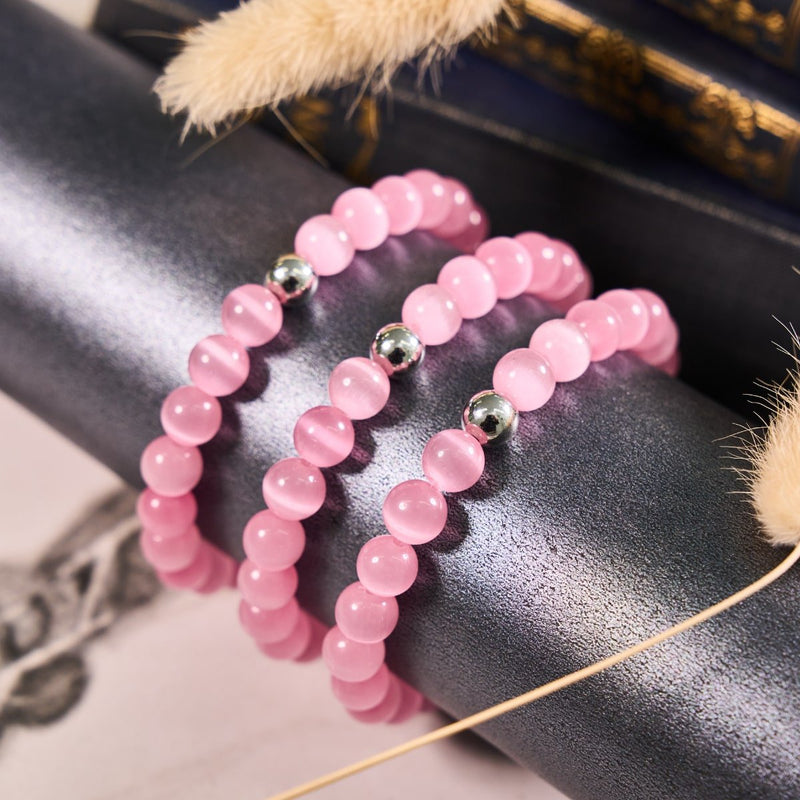 Pastèque | Argent sterling .925 | Bracelet en verre du Cheshire