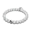 Blanc | Argent sterling .925 | Bracelet en verre du Cheshire