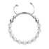 White | Silver | Cheshire Glass Charmballa Bracelet