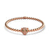 féroce | Or rose 18 carats | Bracelet chat en cristal