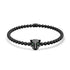 féroce | Bronze à canon | Bracelet chat en cristal