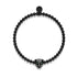 féroce | Bronze à canon | Bracelet chat en cristal