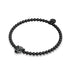 féroce | Bronze à canon | Bracelet chat en cristal