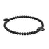 féroce | Bronze à canon | Bracelet chat en cristal
