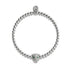 féroce | Argent | Bracelet chat en cristal