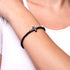 béni | Bronze à canon | Bracelet à breloques croix en cristal