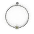 Jonquille | Argent | Bracelet à breloques en cristal jaune
