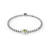 Jonquille | Argent | Bracelet à breloques en cristal jaune