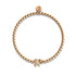 Sanctuaire | Or rose 18 carats | Bracelet à breloques éléphant en cristal