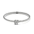 Sanctuaire | Argent | Bracelet à breloques éléphant en cristal