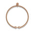 Pompe | Or rose 18 carats | Bracelet de remise en forme en cristal