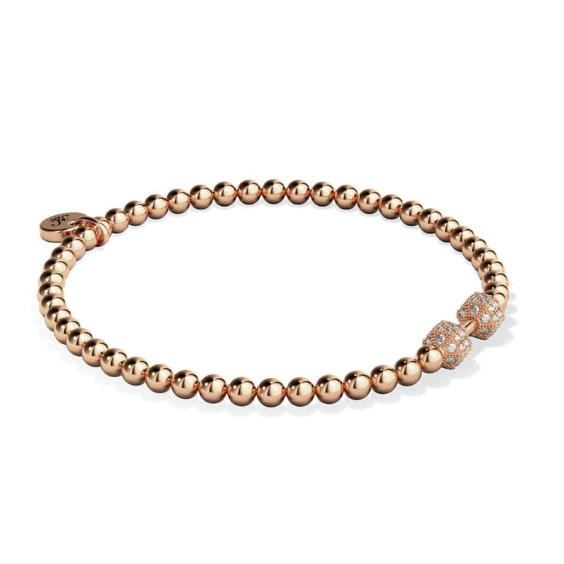 Pompe | Or rose 18 carats | Bracelet de remise en forme en cristal