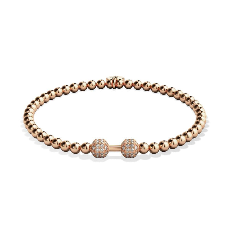 Pompe | Or rose 18 carats | Bracelet de remise en forme en cristal