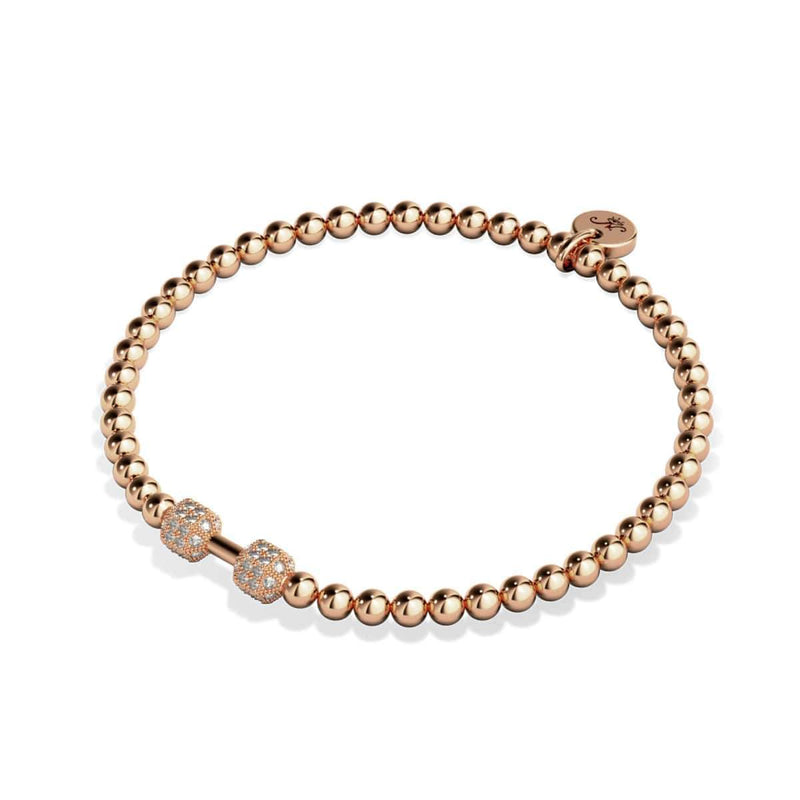 Pompe | Or rose 18 carats | Bracelet de remise en forme en cristal